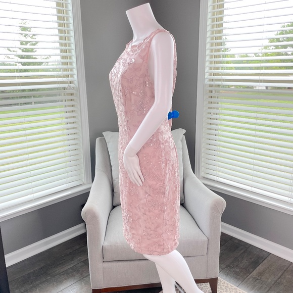 Alex Evenings Women's Short Embroidered Dress with Illusion Jacket Size 14 NWOT - Picture 10 of 15